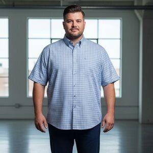 Alberto Cardinali Plaid Button Down Shirt XXL Grandpa Core Academia Coastalcore